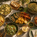 quel accompagnement avec un barbecue sur table dressée