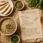 repas riche en proteine vue ingrédients