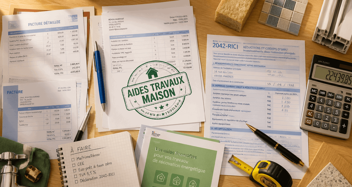 travaux maison impots documents fiscaux