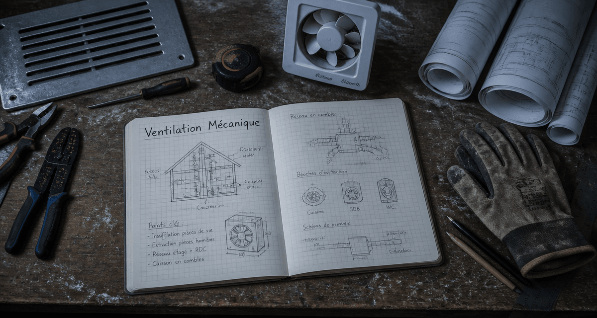ventilation mecanique sous sol outils plans