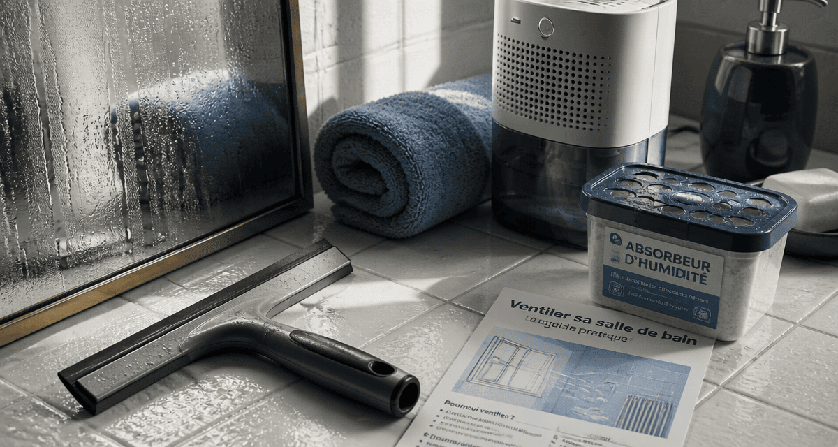 Ventiler une salle de bain sans VMC, solutions anti-humidité