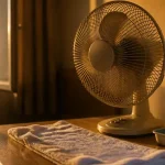 Comment rafraîchir une pièce avec un ventilateur : serviette humide pour brise fraîche
