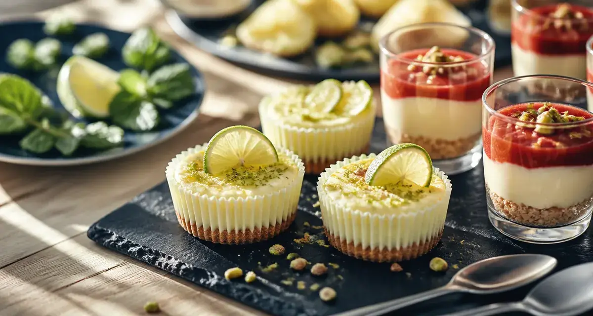 Dessert apéro dinatoire : mini cheesecake citron vert