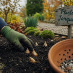 Quand planter jonquilles : bulbes dans une terre préparée en automne
