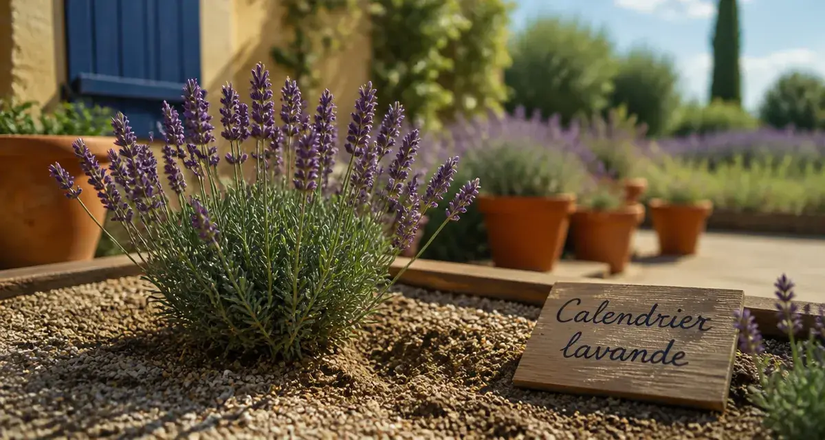 Quand planter la lavande : jeune plant en terre, calendrier par région