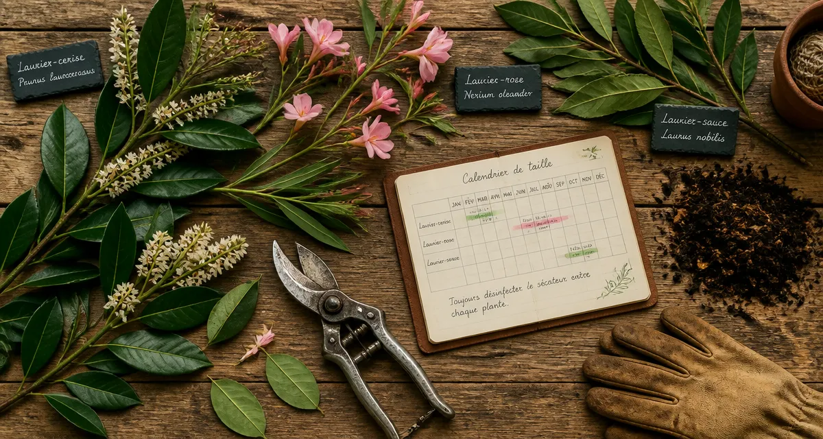 quand tailler laurier outils jardinage
