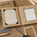 Cadre photo fabriquer en carton, mesures justes et découpe propre