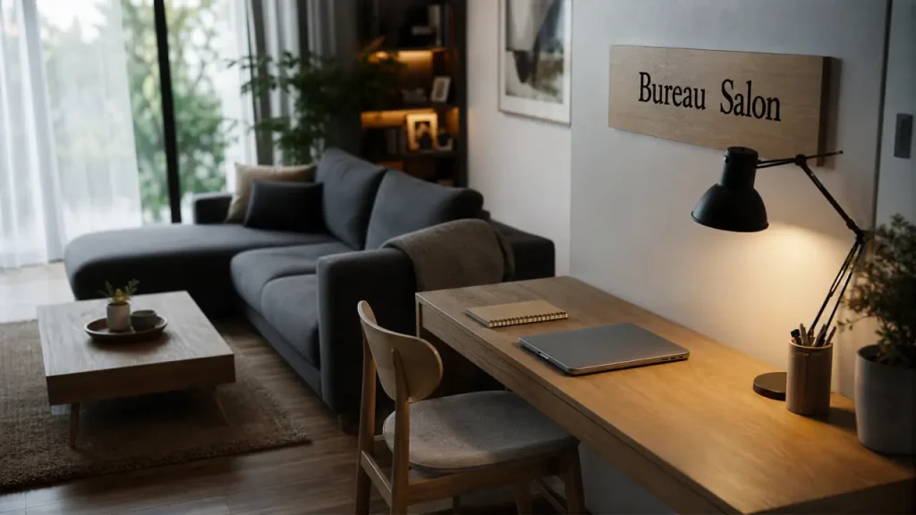 Coin bureau salon : où le placer et quel meuble choisir pour rester discret