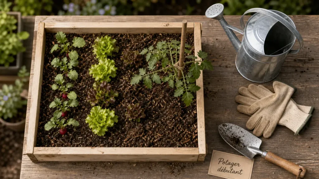 Comment faire un potager quand on débute : petit potager 4 à 6 m², terre 30 cm