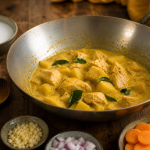 Curry jaune recette au poulet, lait de coco et pommes de terre