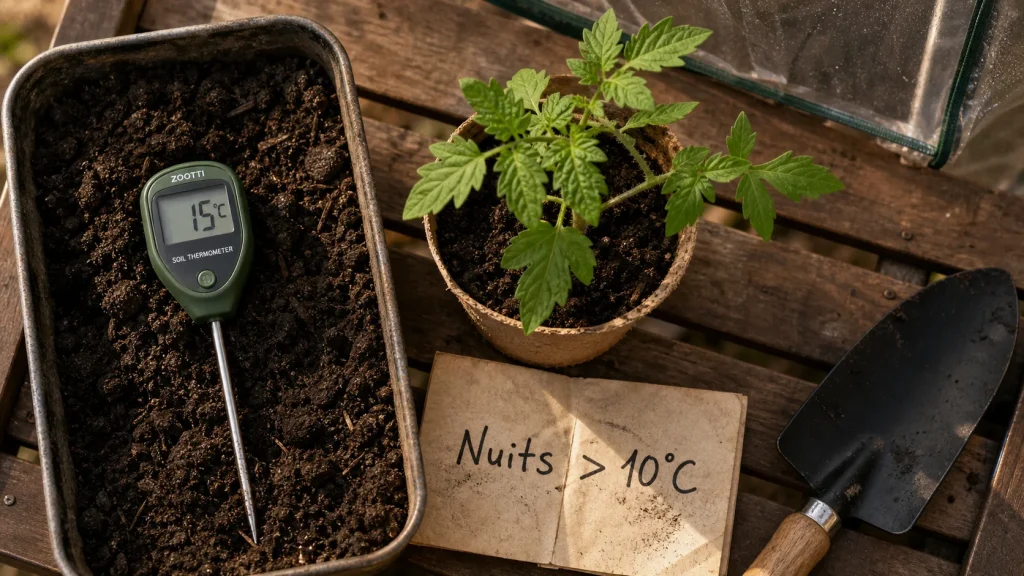 Quand planter ses tomates : sol à 15°C et nuits > 10°C