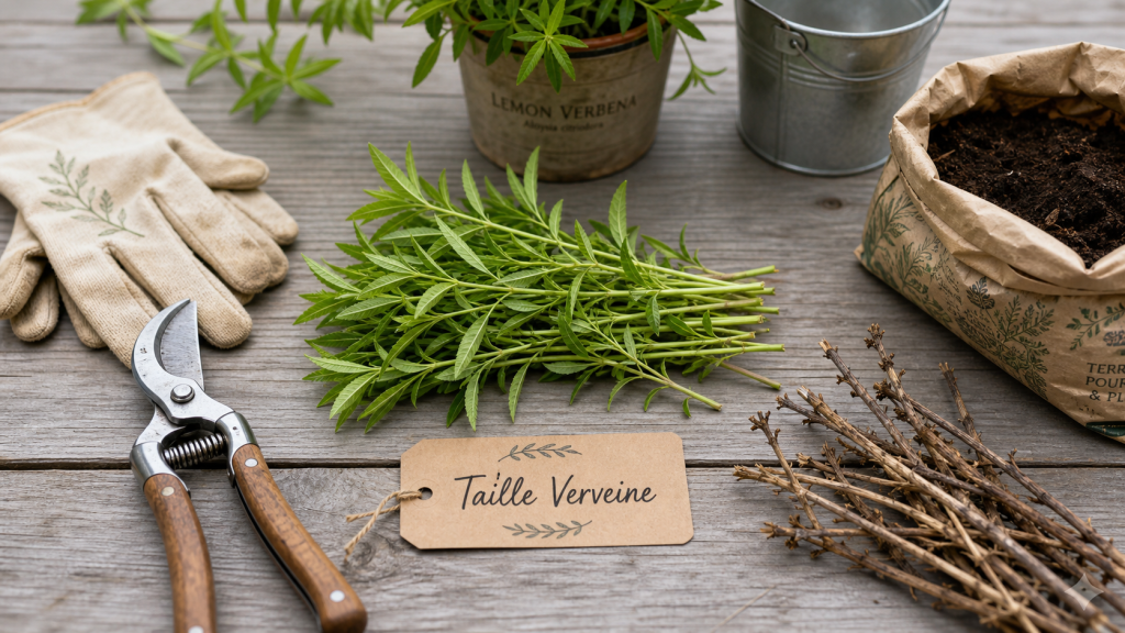 Quand tailler la verveine : sécateur sur tiges au printemps