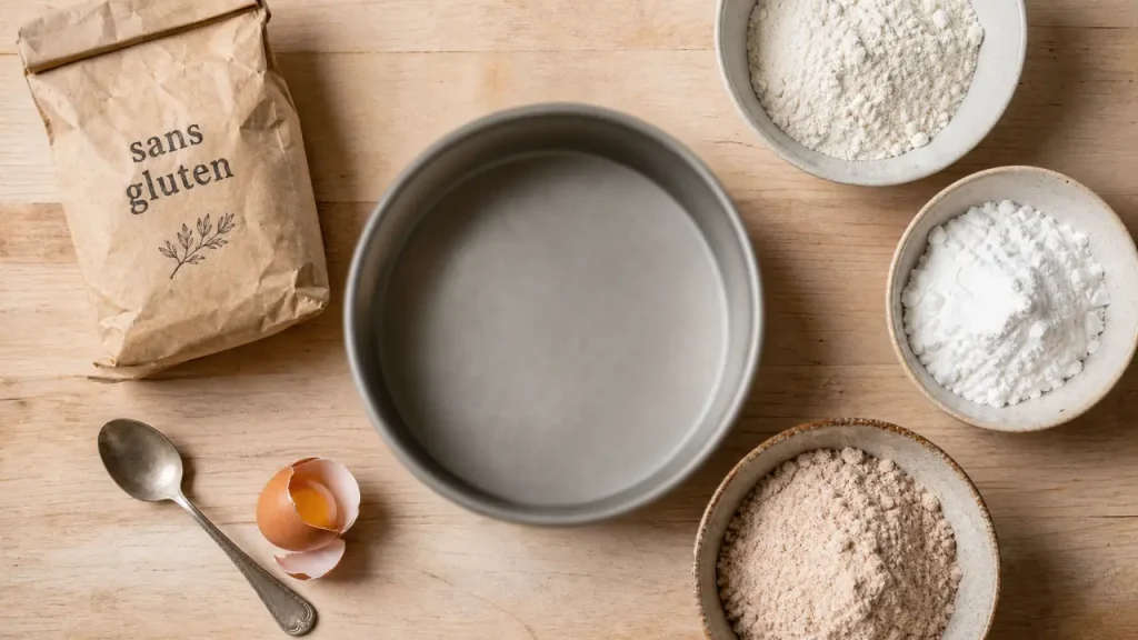 Quelle farine sans gluten pour gâteau : farines de riz, maïs et châtaigne