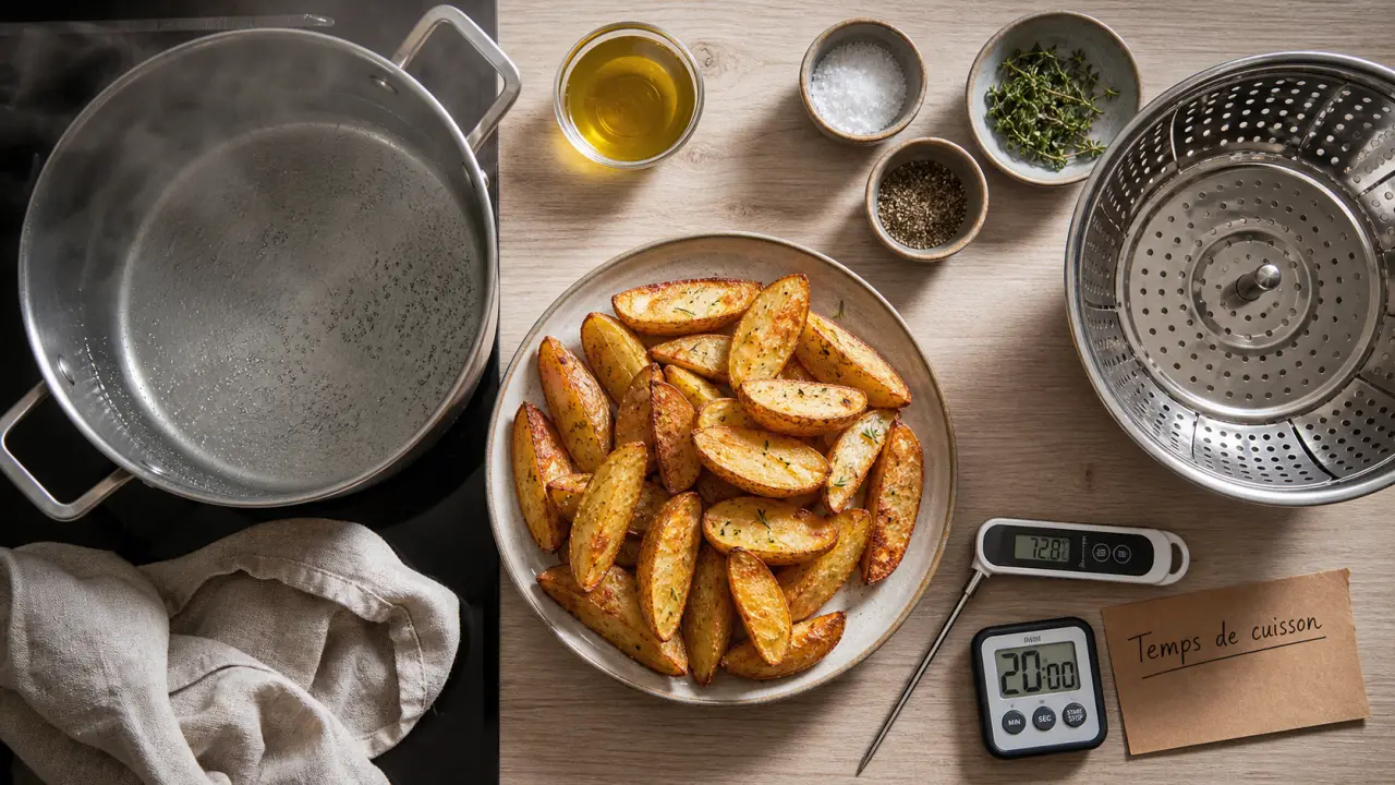Cuire des pommes de terre : temps vapeur et sous pression