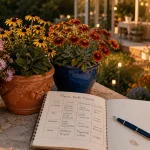 Plante qui fleurit toute l’année : jardinière de fleurs longues dehors