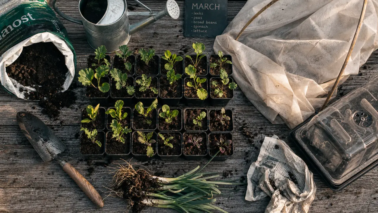 Que planter en mars au potager : semis et protection au potager