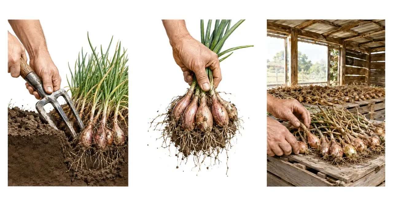 Quand récolter les échalotes : gestes de récolte, tri et séchage au jardin