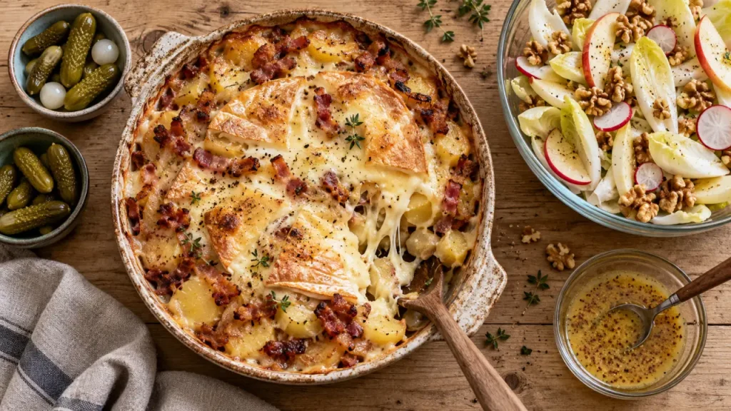 Avec une tartiflette, misez sur le croquant et l’acidité