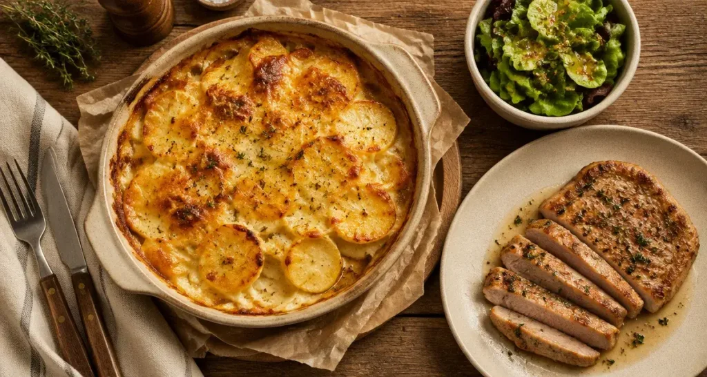Le meilleur accompagnement du gratin dauphinois apporte fraîcheur et contraste