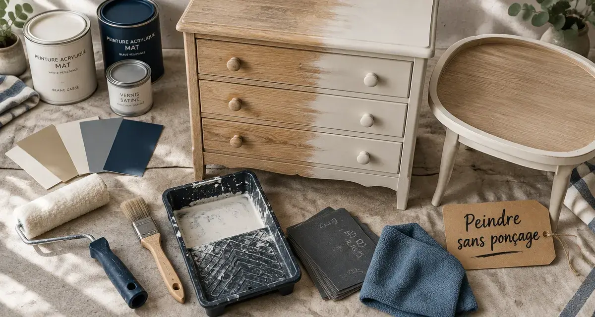 Peinture pour meubles en bois : peindre sans ponçage sans préparation